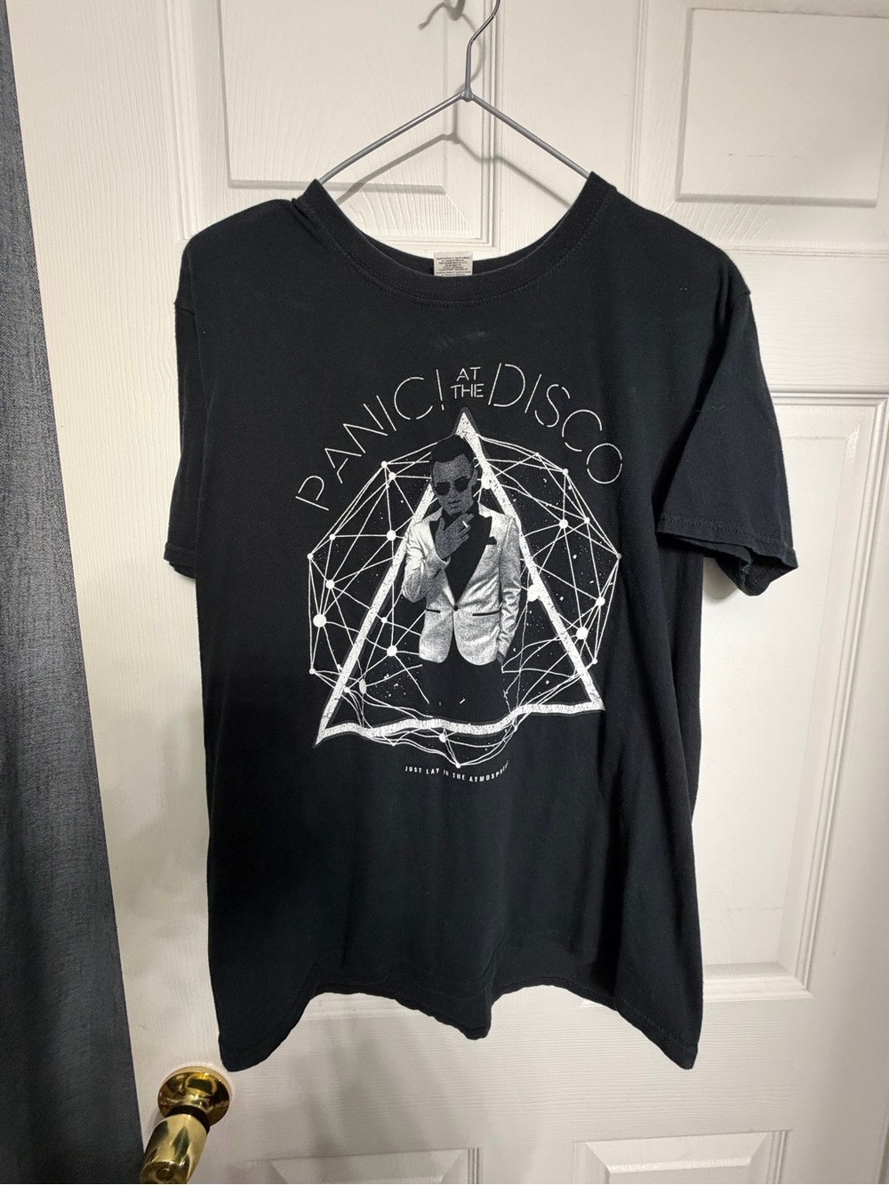 Gildan Black Panic! At The Disco Graphic Tee with White Print